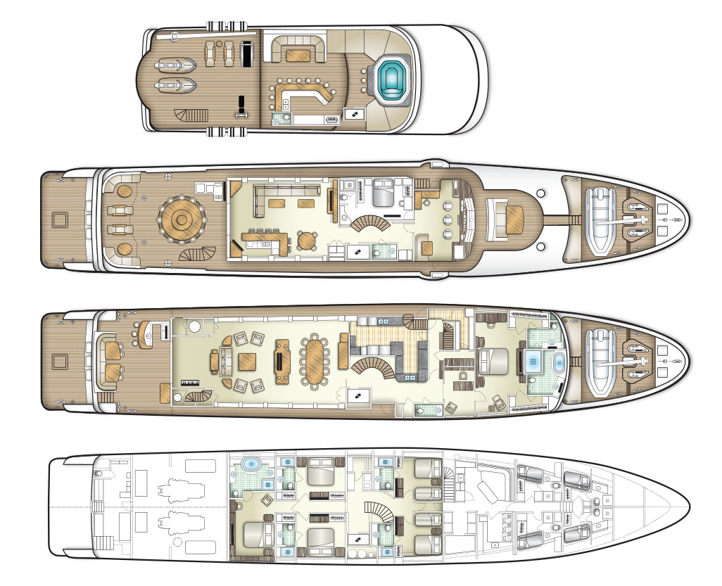 below deck yacht floor plan